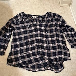 Plaid Blouse